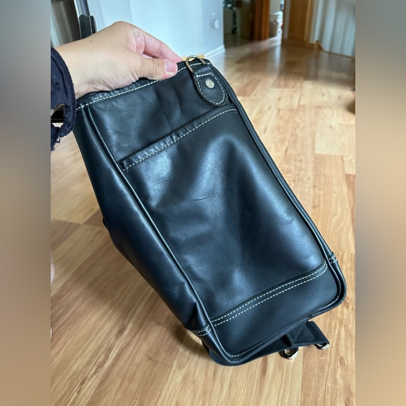 Duluth Trading Sportmans Black Leather Tote - Picture 5 of 16